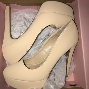 Charlotte Russe MacKenna-01 Nude Heels